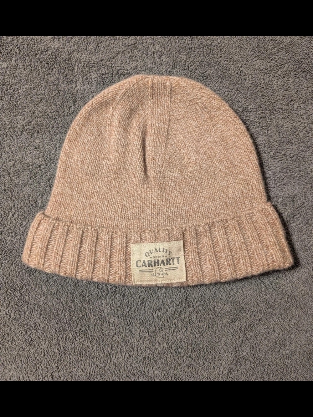 Carhartt Light Brown Knit Cuffed Beanie